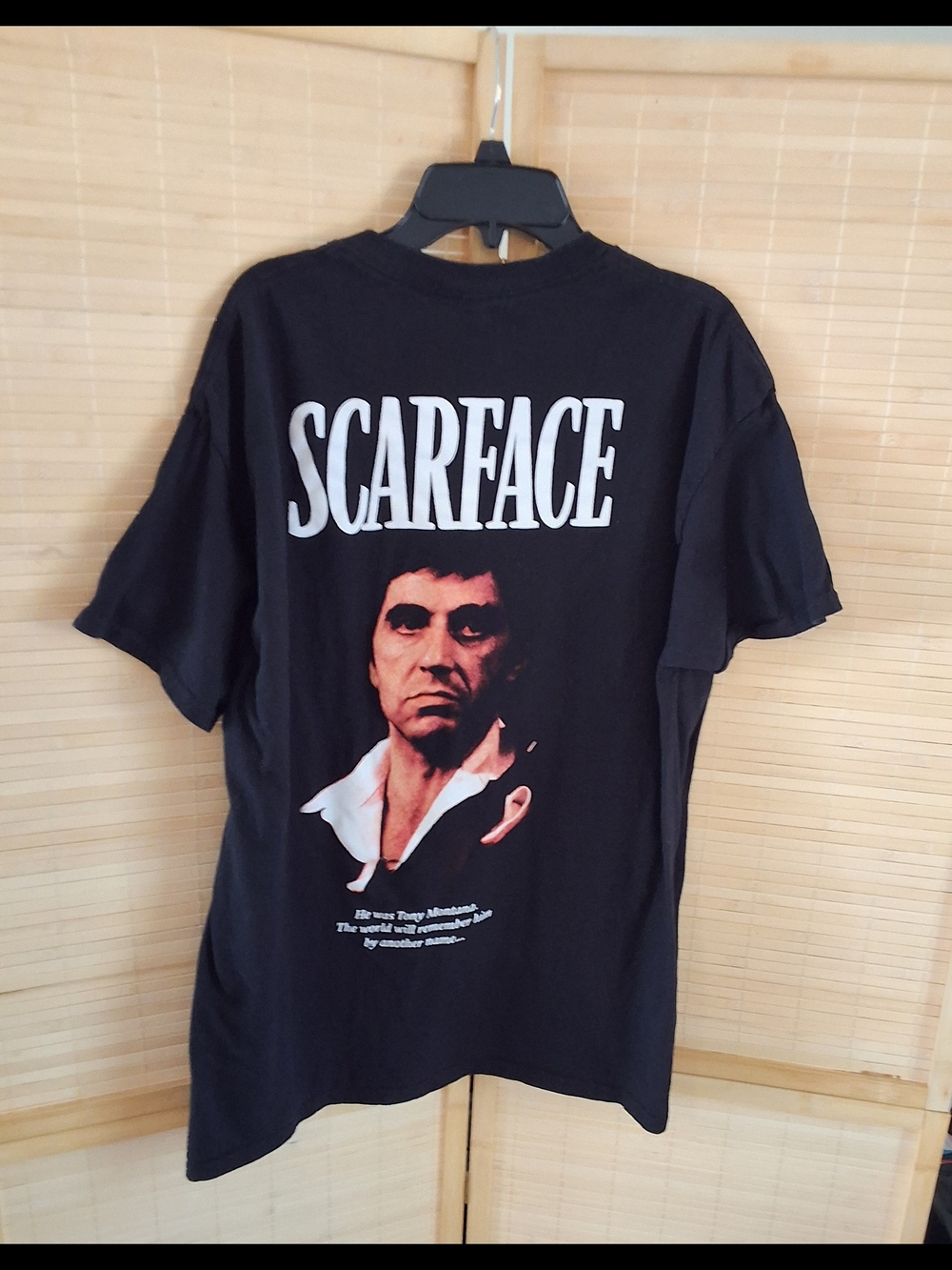 Scarface Graphic Tee - Black Vintage Film Shirt